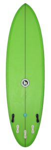 Such a fun easy to ride mid length model, great for cruising down the line, great in good waves, average conditions and as a groveller. Very user friendly and versatile design.