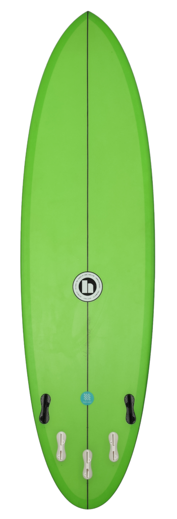 Such a fun easy to ride mid length model, great for cruising down the line, great in good waves, average conditions and as a groveller. Very user friendly and versatile design.